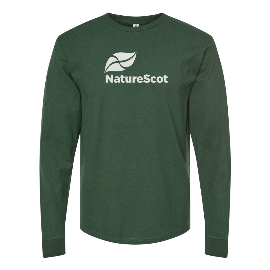 Men's Nature Scot  Logo Cotton Long Sleeve T-Shirt