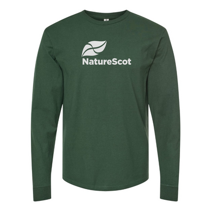 Men's Nature Scot  Logo Cotton Long Sleeve T-Shirt