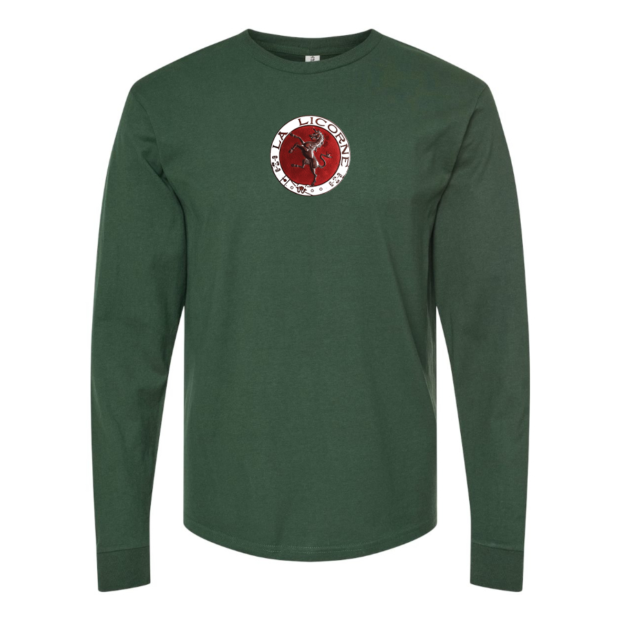 Men's Corre La Licorne Logo Cotton Long Sleeve T-Shirt