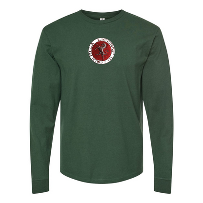 Men's Corre La Licorne Logo Cotton Long Sleeve T-Shirt