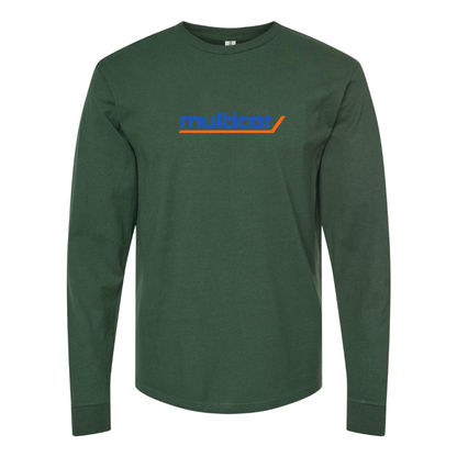 Men's Multicar  Logo Cotton Long Sleeve T-Shirt