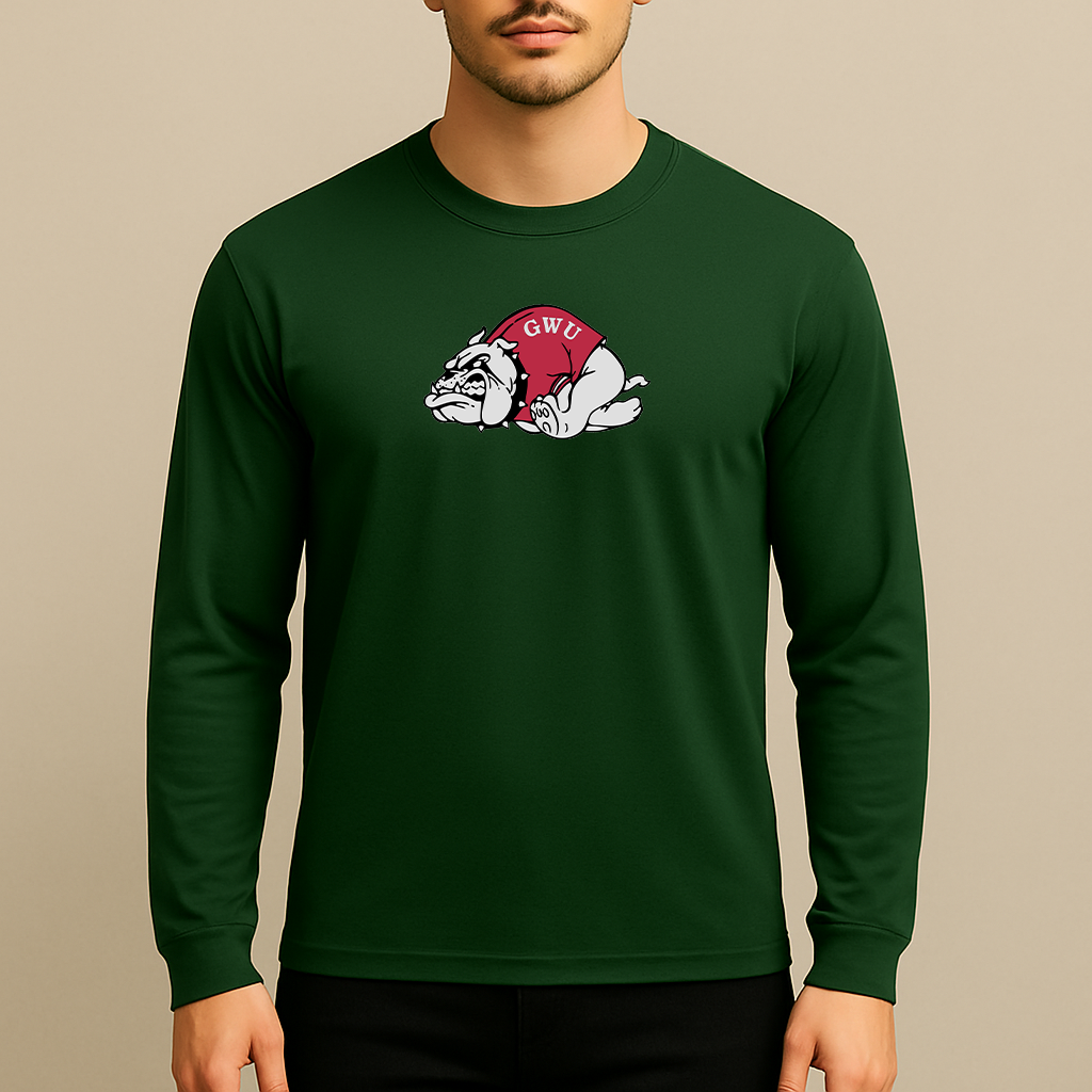 Men's Gardner Webb Bulldogs Logo Long Sleeve T-Shirt