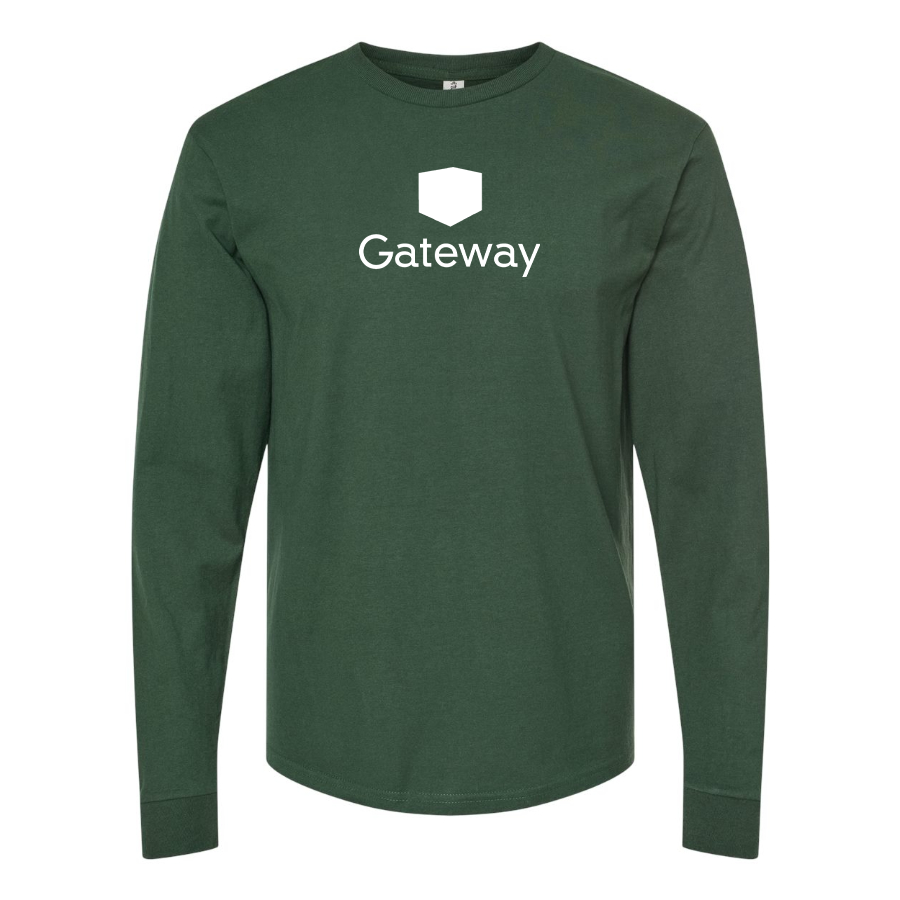 Men's Gateway Logo Cotton Long Sleeve T-Shirt