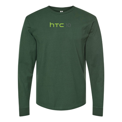 Men's HTC 10 Logo Cotton Long Sleeve T-Shirt