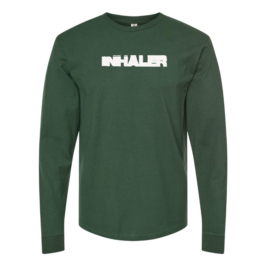 Men's Inhaler  Logo  Cotton Long Sleeve T-Shirt