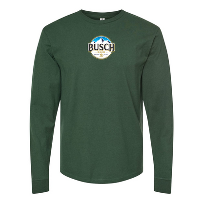 Men's Busch Logo Cotton Long Sleeve T-Shirt