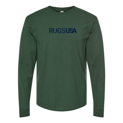Men's RugsUSA Logo Cotton Long Sleeve T-Shirt