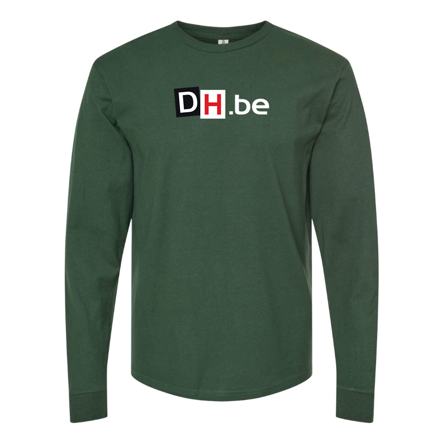 Men's DH Derniere Heure Logo  Cotton Long Sleeve T-Shirt