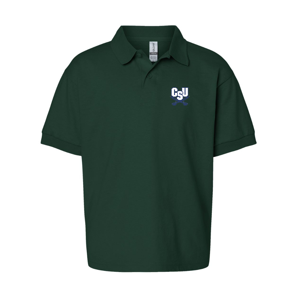 Youth  CSU Buccaneers   Gildan Dry Blend Jersey Polo