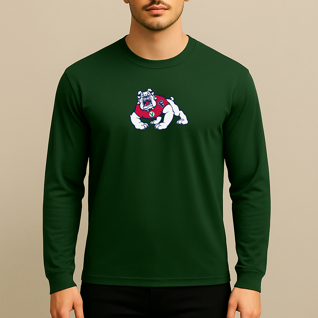 Men's Fresno State Bulldogs Logo Long Sleeve T-Shirt