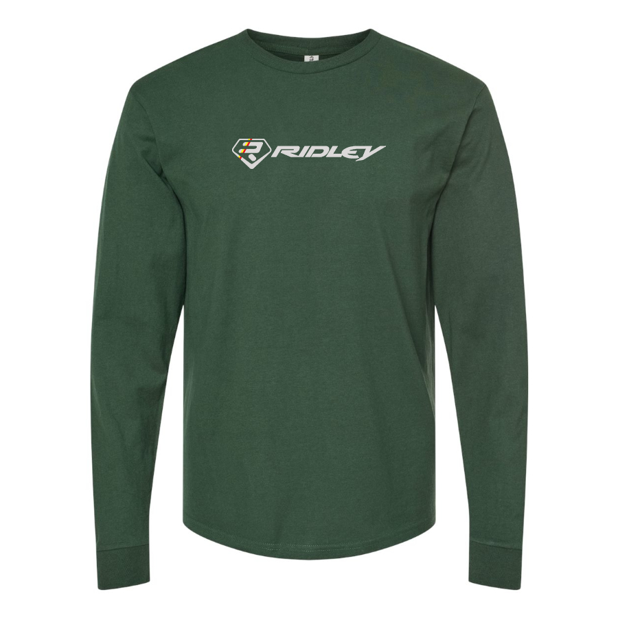 Men's Ridley Logo Cotton Long Sleeve T-Shirt