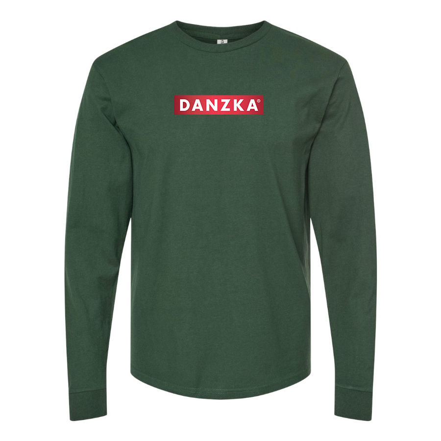 Men's Danzka  Logo Cotton Long Sleeve T-Shirt