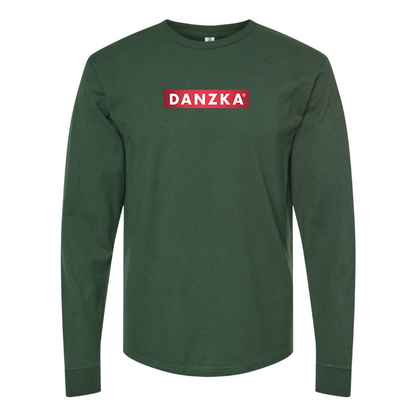 Men's Danzka  Logo Cotton Long Sleeve T-Shirt