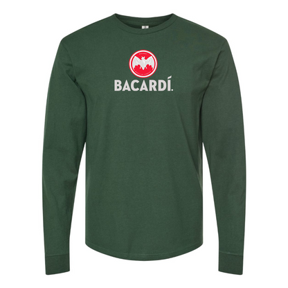 Men's Bacardi Logo Cotton Long Sleeve T-Shirt