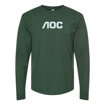 Men's AOC Logo Cotton Long Sleeve T-Shirt
