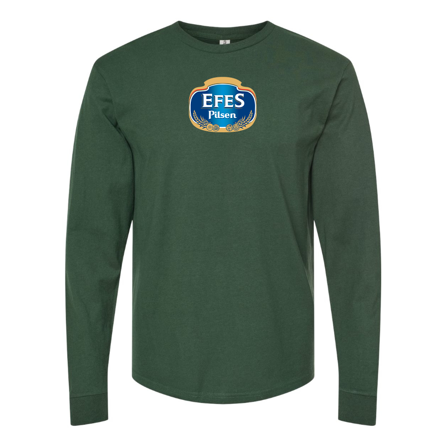 Men's Efes Logo Cotton Long Sleeve T-Shirt