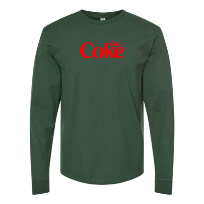 Men's Diet Coke Logo Cotton Long Sleeve T-Shirt