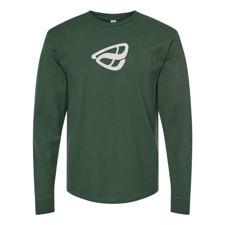 Men's Anfini Logo Cotton Long Sleeve T-Shirt