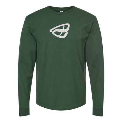 Men's Anfini Logo Cotton Long Sleeve T-Shirt