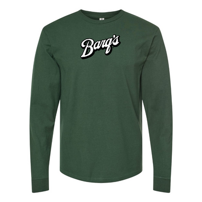 Men's Barqs Logo Cotton Long Sleeve T-Shirt
