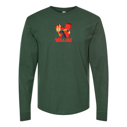 Men's Walibi Logo Cotton Long Sleeve T-Shirt