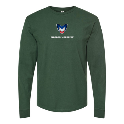 Men's Marussia Motors Logo Cotton Long Sleeve T-Shirt