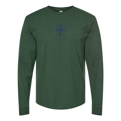 Men's Nato Emblem Logo Cotton Long Sleeve T-Shirt