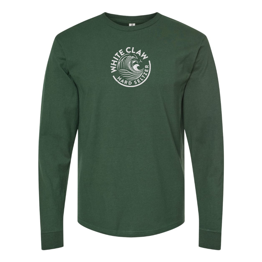 Men's White Claw Logo Cotton Long Sleeve T-Shirt