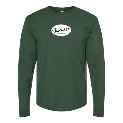 Men's Biscuter Logo Cotton Long Sleeve T-Shirt
