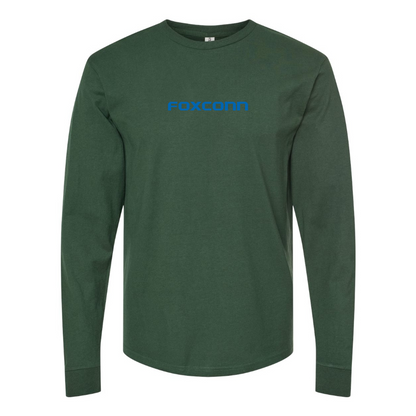 Men's Foxconn Logo Cotton Long Sleeve T-Shirt