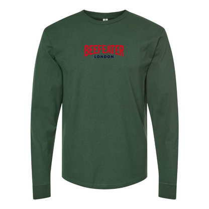 Men's Beefeater Logo Cotton Long Sleeve T-Shirt
