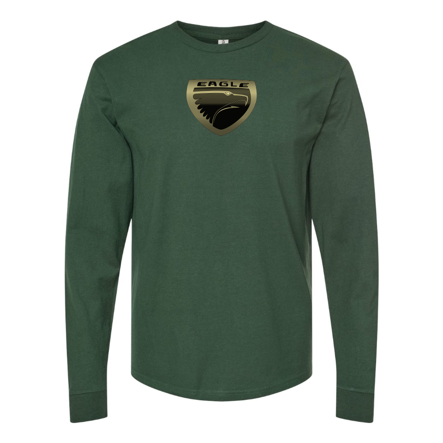 Men's Eagle Logo Cotton Long Sleeve T-Shirt