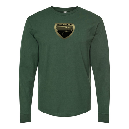 Men's Eagle Logo Cotton Long Sleeve T-Shirt