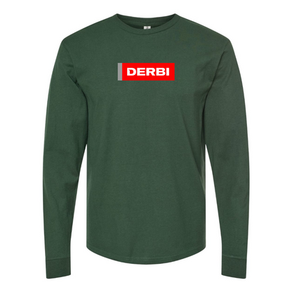 Men's Derbi Logo Cotton Long Sleeve T-Shirt