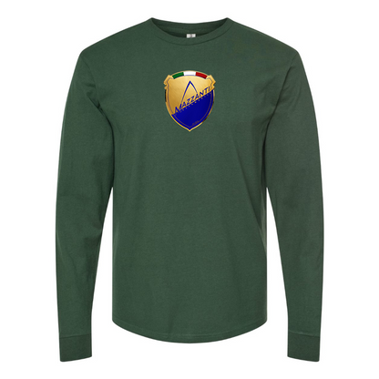 Men's Mazzanti Automobili Logo Cotton Long Sleeve T-Shirt