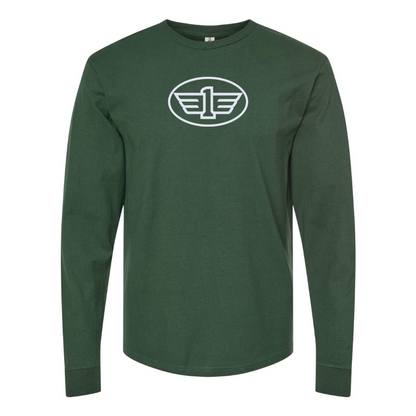 Men's FAW Logo Cotton Long Sleeve T-Shirt