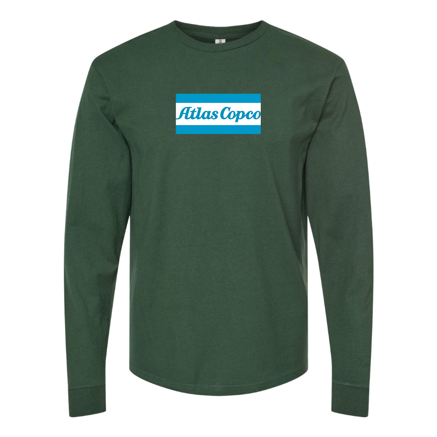 Men's Atlas Copco Logo Cotton Long Sleeve T-Shirt
