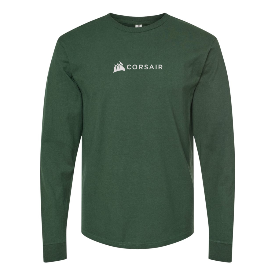 Men's Corsair Logo Cotton Long Sleeve T-Shirt
