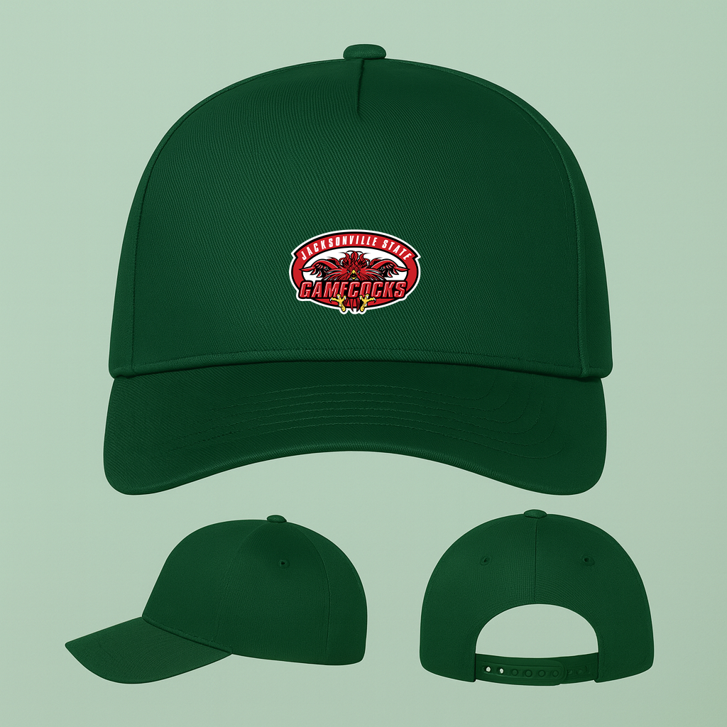 Jacksonville State Gamecocks Logo Five Panel Twill Snapback Cap