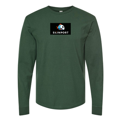 Men's Skinport Logo Cotton Long Sleeve T-Shirt