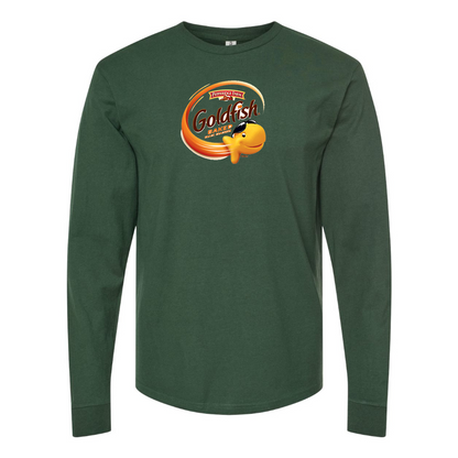 Men's Goldfish Logo Cotton Long Sleeve T-Shirt