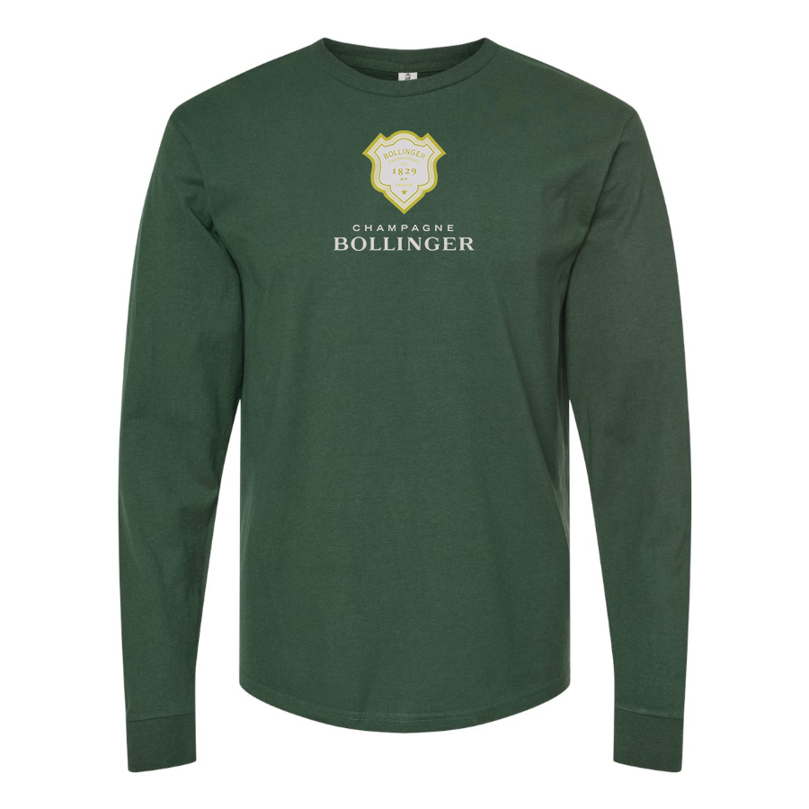 Men's Bollinger Logo Cotton Long Sleeve T-Shirt