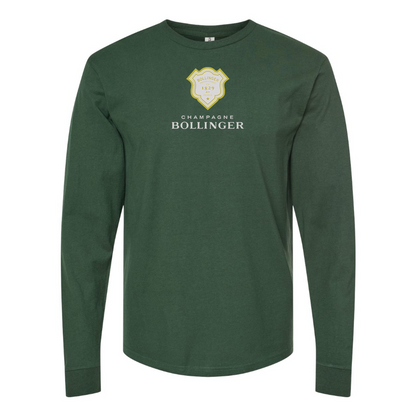 Men's Bollinger Logo Cotton Long Sleeve T-Shirt