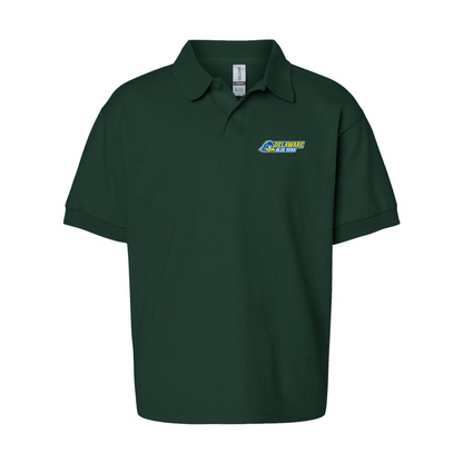 Youth  Delaware Blue Hens Gildan Dry Blend Jersey Polo