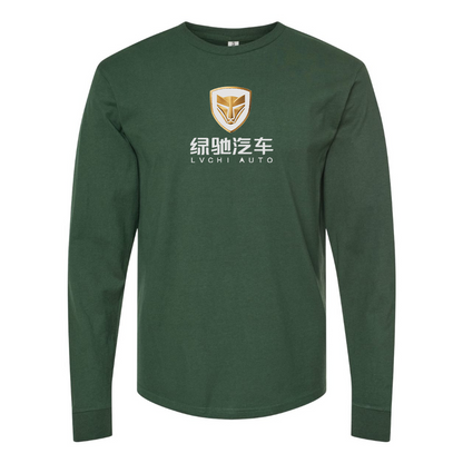 Men's Lvchi Logo Cotton Long Sleeve T-Shirt