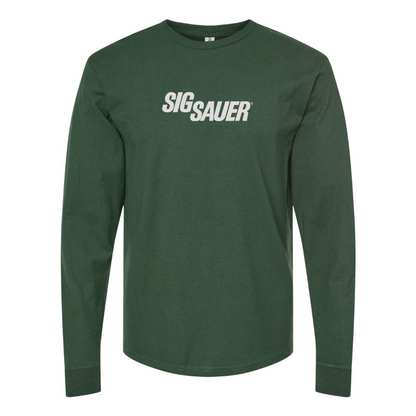 Men's Sig Sauer Logo Cotton Long Sleeve T-Shirt