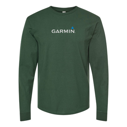 Men's Garmin Logo Cotton Long Sleeve T-Shirt