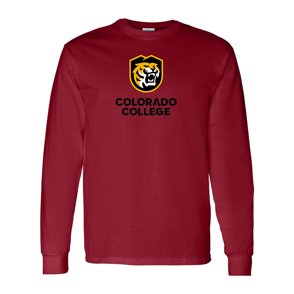 Men's  Colorado College Tigers Gildan Heavy Cotton Long Sleeve T-Shirt