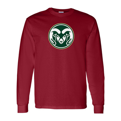 Men's  Colorado State Rams Gildan Heavy Cotton Long Sleeve T-Shirt