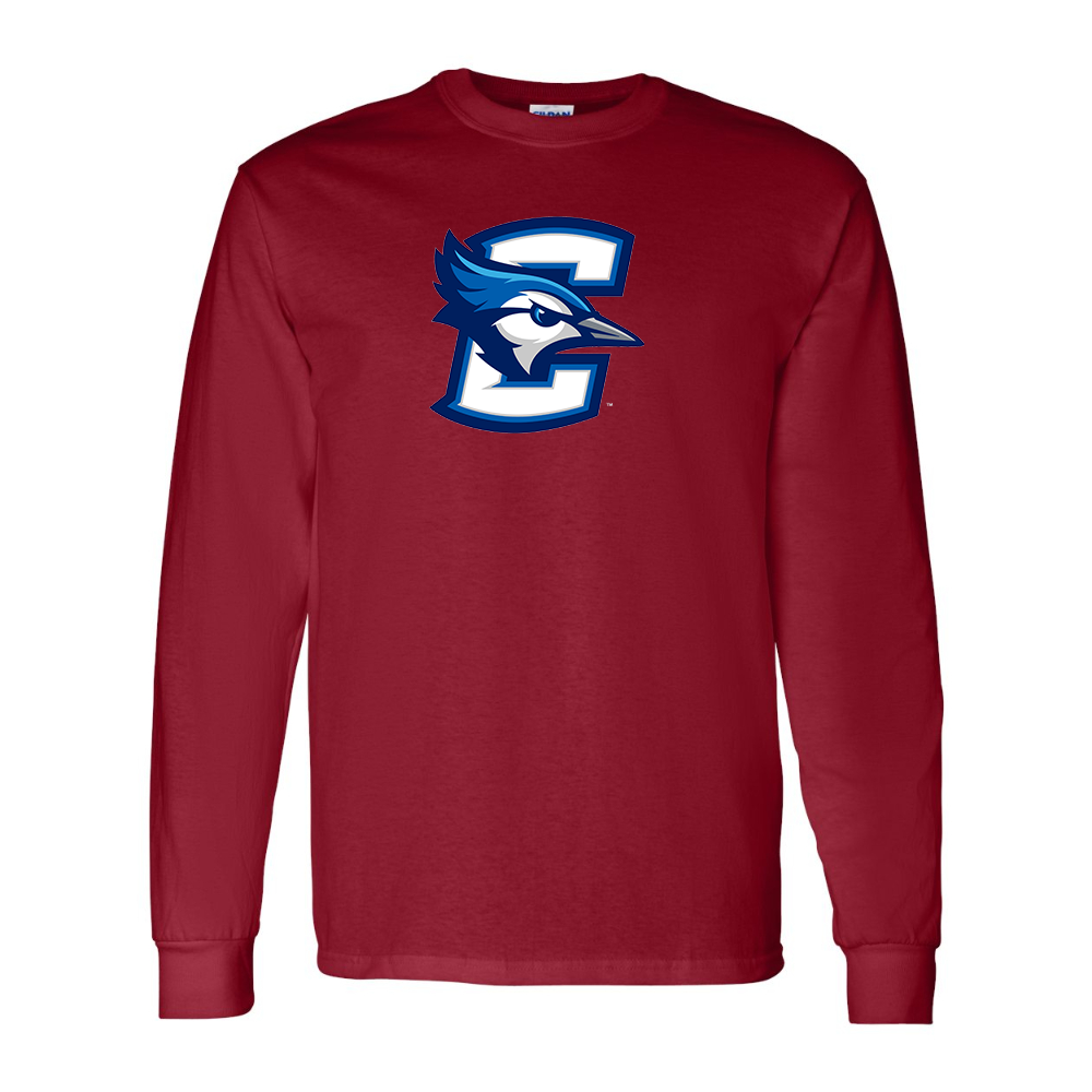 Men's Creighton Bluejays  Gildan Heavy Cotton Long Sleeve T-Shirt